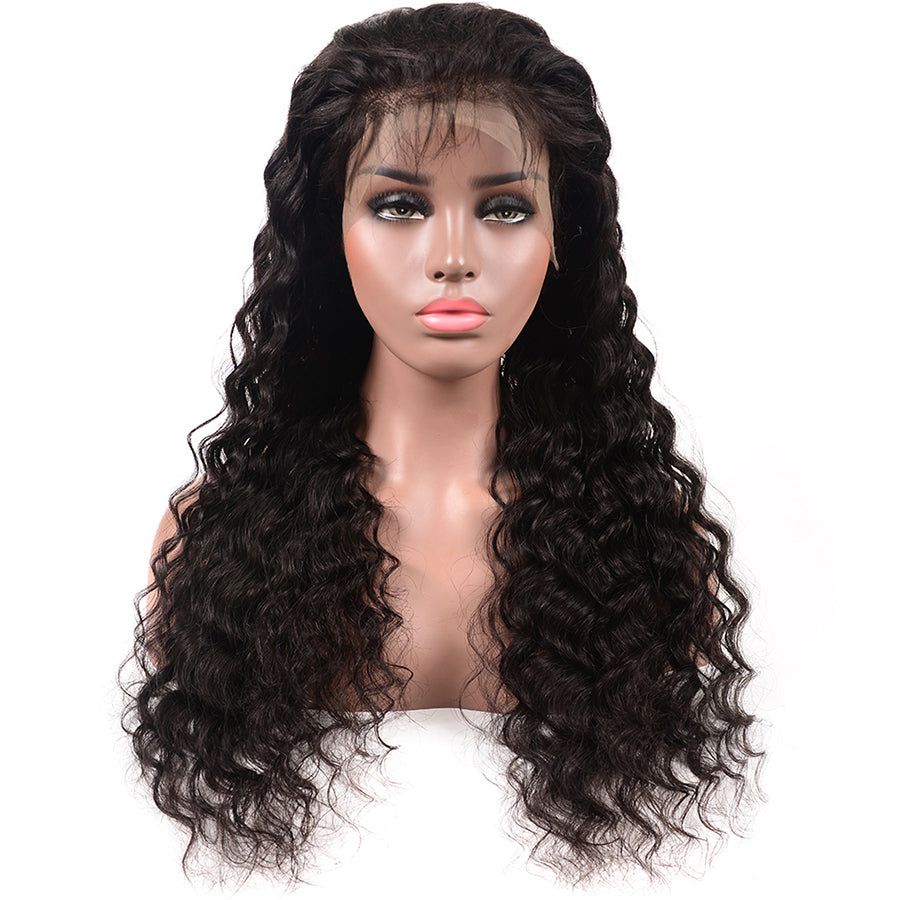 Msbeauty 360 Lace Front 180% Density 2019 New Deep Wave Human Hair Wig - MSBEAUTY HAIR
