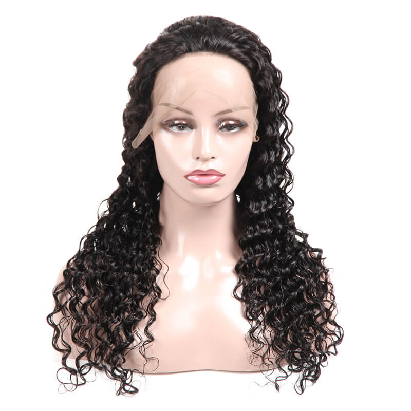 Msbeauty Pre Plucked 13x6 Lace Front Deep Wave Virgin Human Hair Wig - MSBEAUTY HAIR