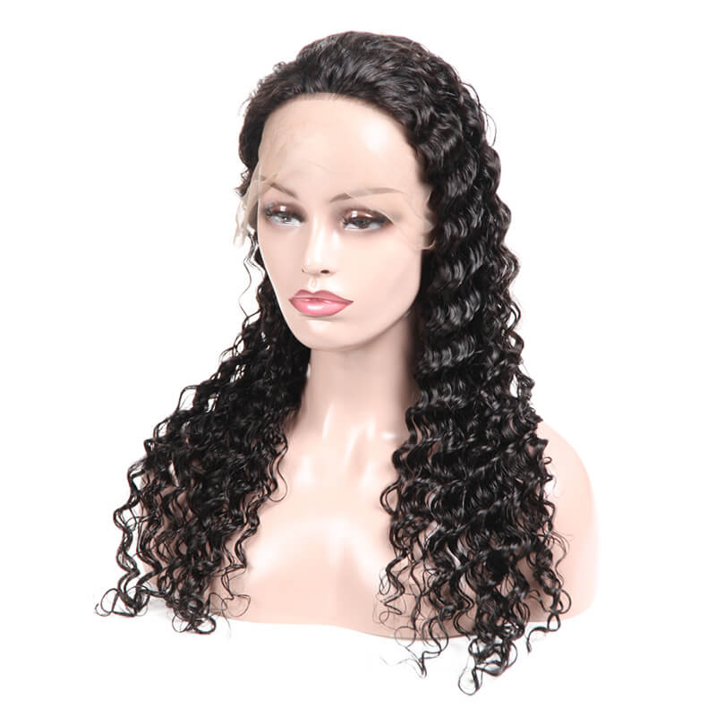 Msbeauty Pre Plucked 13x6 Lace Front Deep Wave Virgin Human Hair Wig - MSBEAUTY HAIR