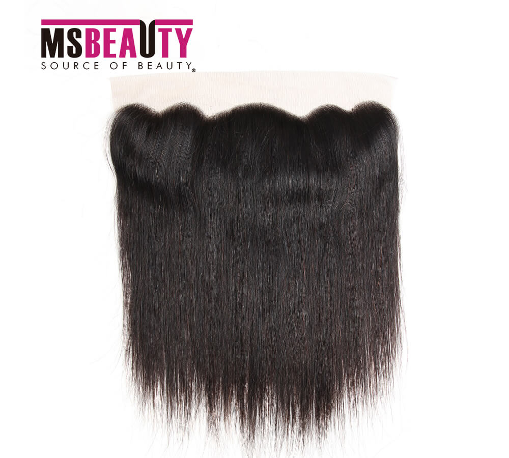 Msbeauty Hair Brazilian Virgin Remy Human Hair 13*4 Straight Frontal Closure - MSBEAUTY HAIR