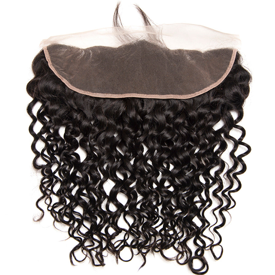 Msbeauty Natural Color Water Wave 13x4 Pre Plucked Lace Frontal Closure - MSBEAUTY HAIR