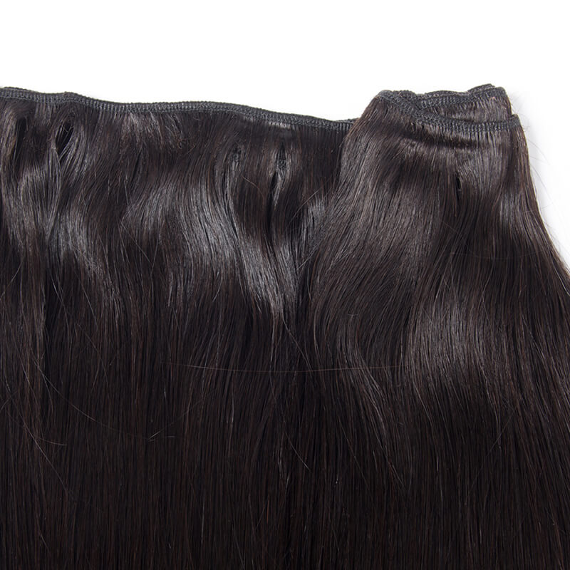 Msbeauty Brazilian Straight Hair 3 Bundles With 4x4 Lace Closure Free Part Pre Plucked  10"-28" - MSBEAUTY HAIR
