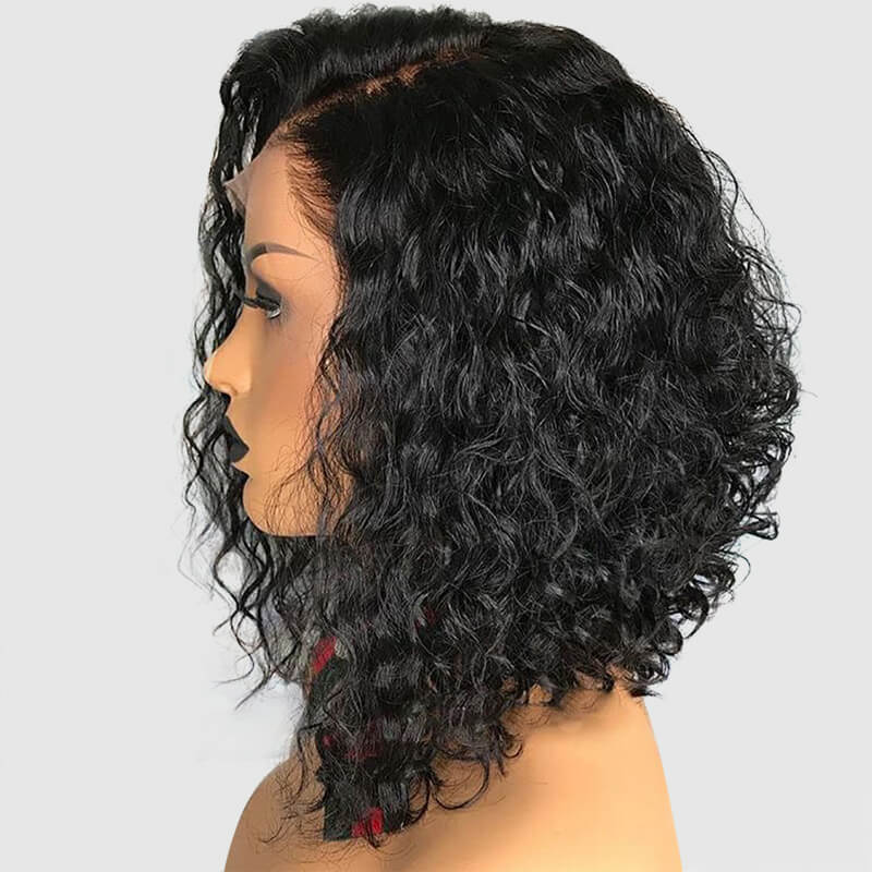 Msbeauty 13*6 Lace Frontal Short CurlyWig Pre Plucked Natural Hair Line - MSBEAUTY HAIR