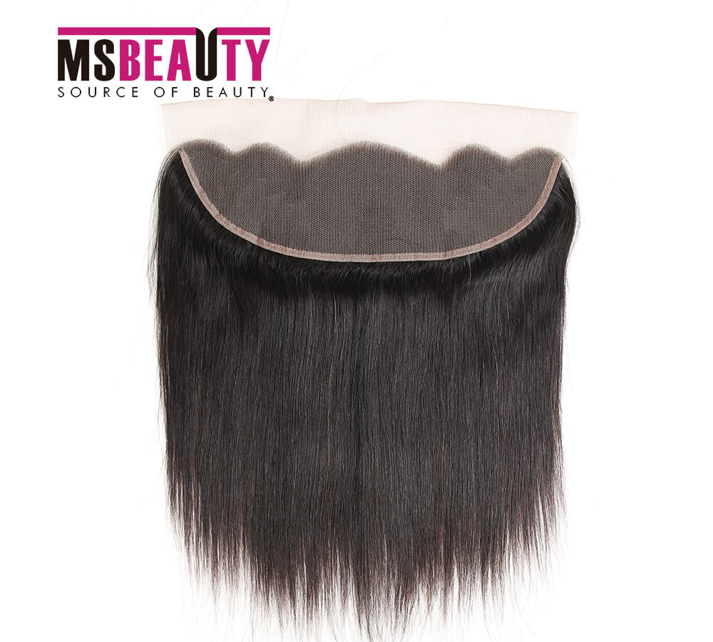Msbeauty Hair Brazilian Virgin Remy Human Hair 13*4 Straight Frontal Closure - MSBEAUTY HAIR