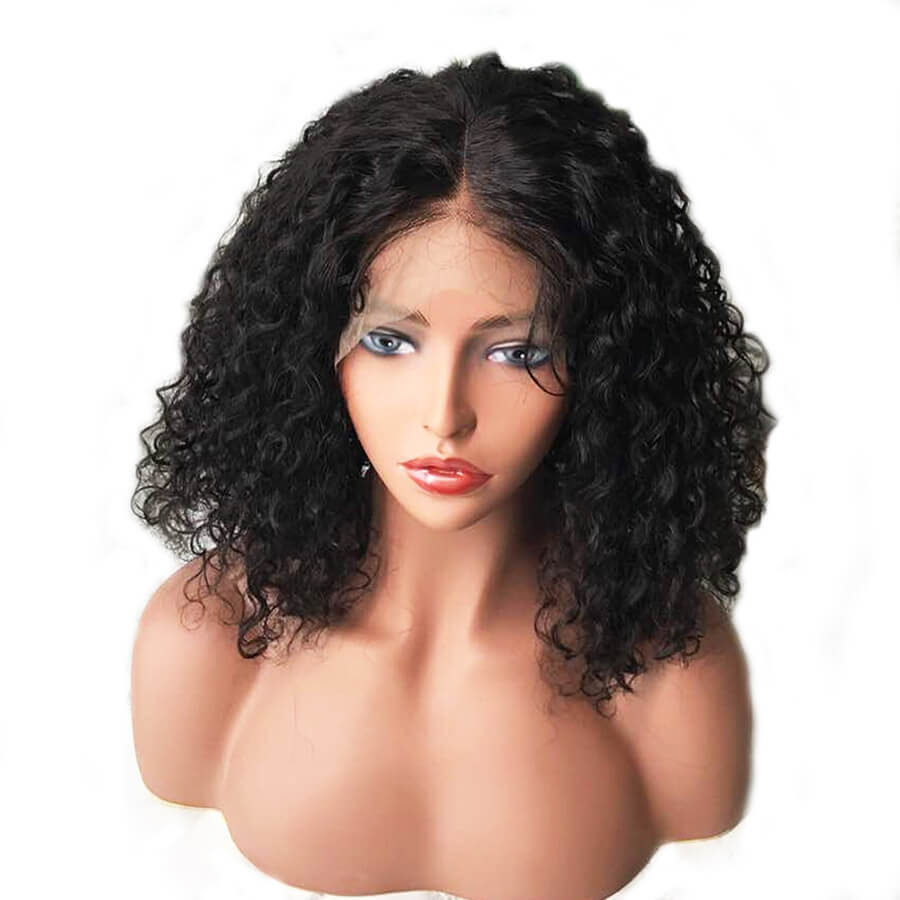 Msbeauty 13*6 Lace Frontal Short CurlyWig Pre Plucked Natural Hair Line - MSBEAUTY HAIR