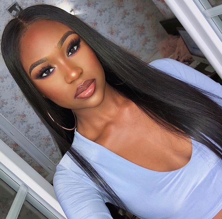 Msbeauty Lace Front Straight Wig Human Hair With Baby Hair Pre Pluckked - MSBEAUTY HAIR