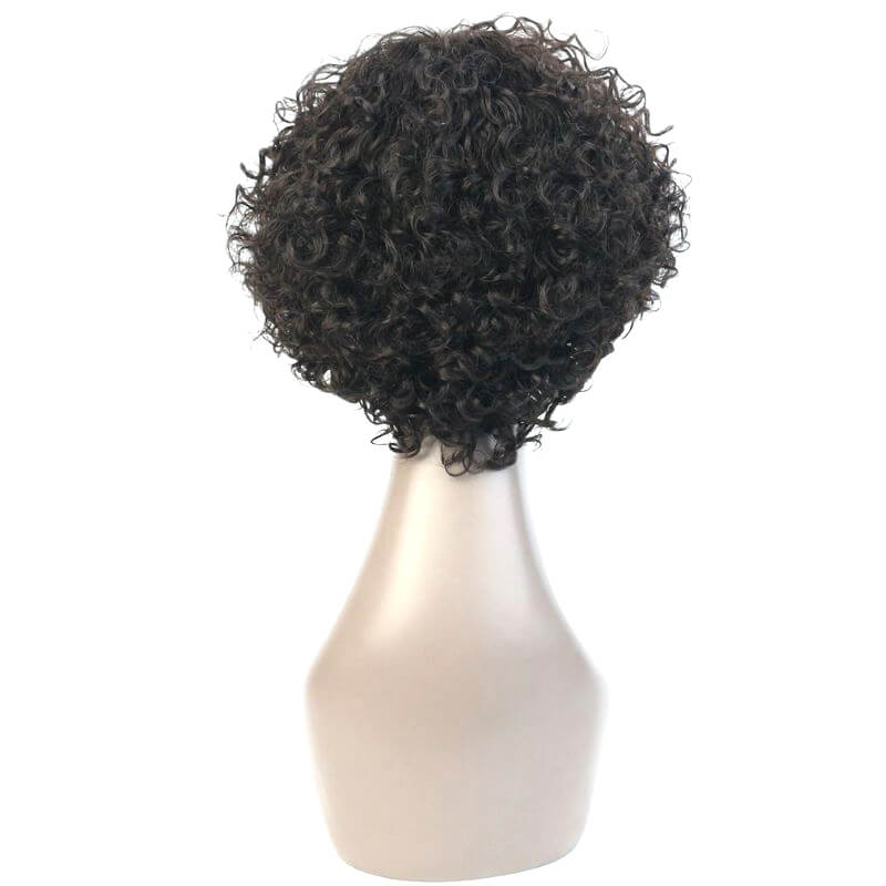 Msbeauty Short Afro Kinky Curly Lace Front Human Hair Wig - MSBEAUTY HAIR