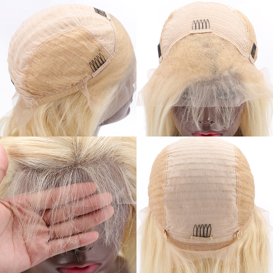 Msbeauty Short Blonde Wigs 100% Human Hair 613 Bob Short Wig - MSBEAUTY HAIR