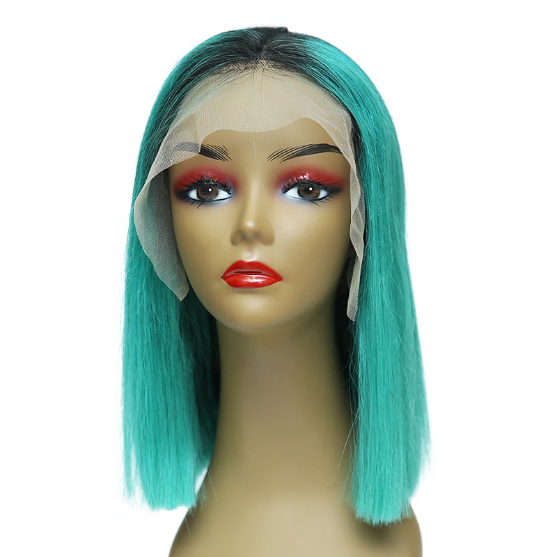 Msbeauty Turquoise Green Lace Front Bob Wig 2019 Summer Best Seller Hair - MSBEAUTY HAIR