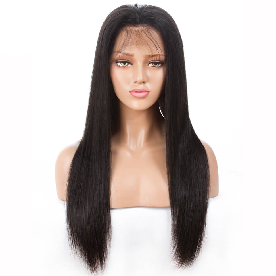 Msbeauty Lace Front Straight Wig Human Hair With Baby Hair Pre Pluckked - MSBEAUTY HAIR
