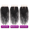 Msbeauty Virgin Human Hair Brazilian 4x4 Kinky Curly 10A Free Part Lace Closure - MSBEAUTY HAIR