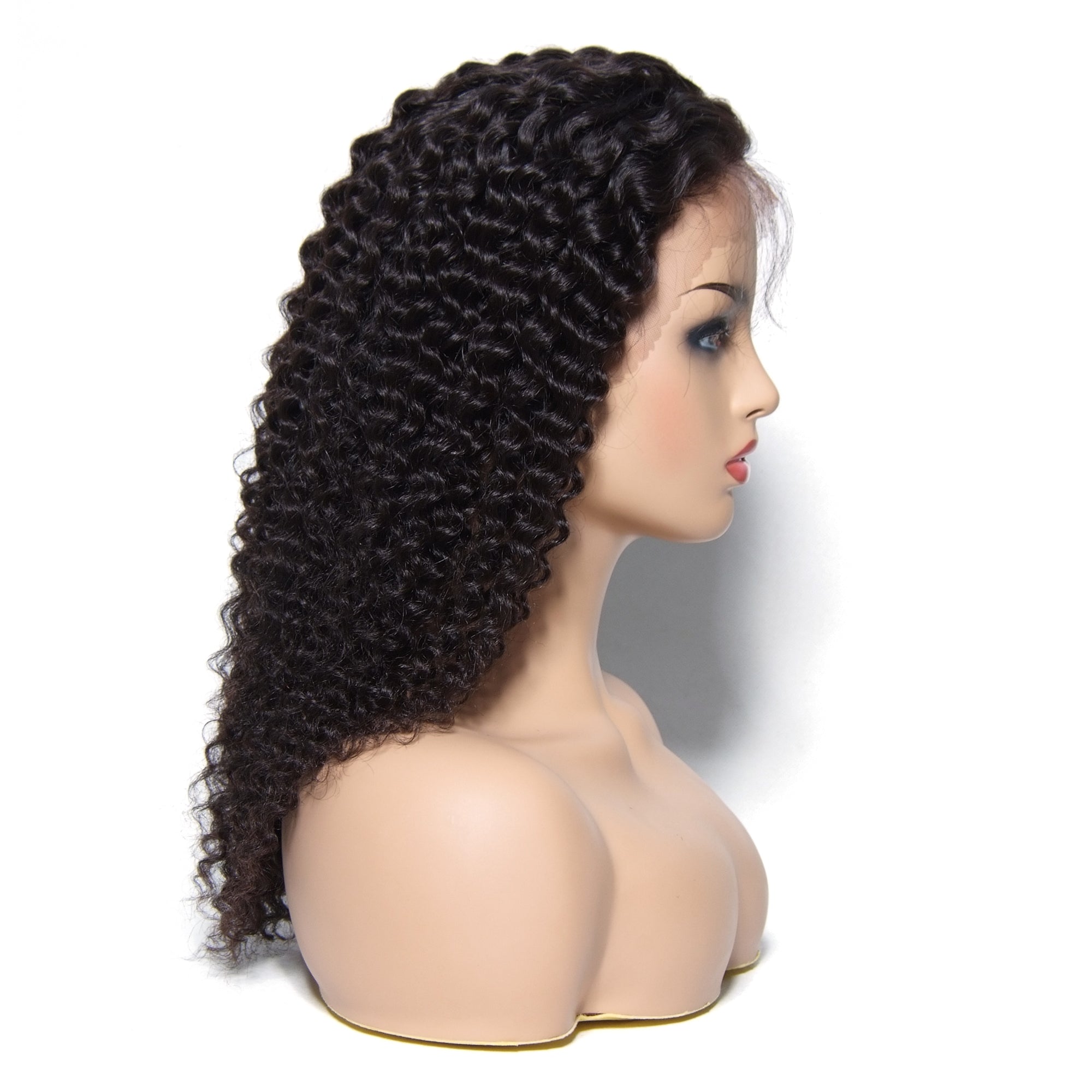 Msbeauty 180% Density Natural Hair Line Long Jerry Curl Lace Frontal Wig For Woman - MSBEAUTY HAIR