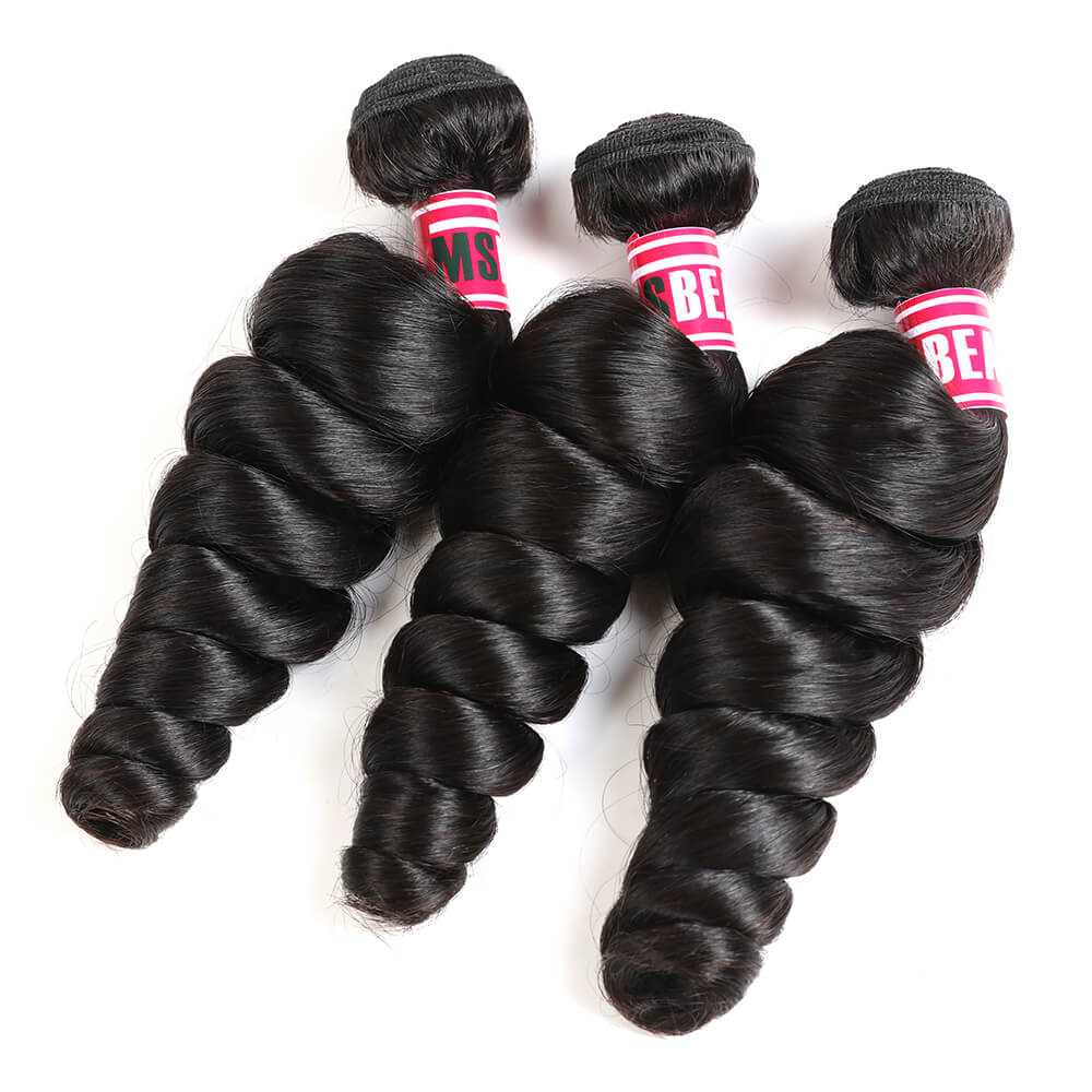 Msbeauty 8A Peruvian Loose Wave Human Hair 3 Bundles Deal 2019 Hair Best Seller - MSBEAUTY HAIR