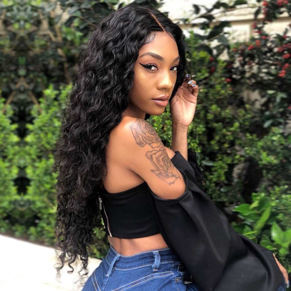 Msbeauty Deep Wave Lace Front Wig Real Human Hair 2019 Trending Wig - MSBEAUTY HAIR