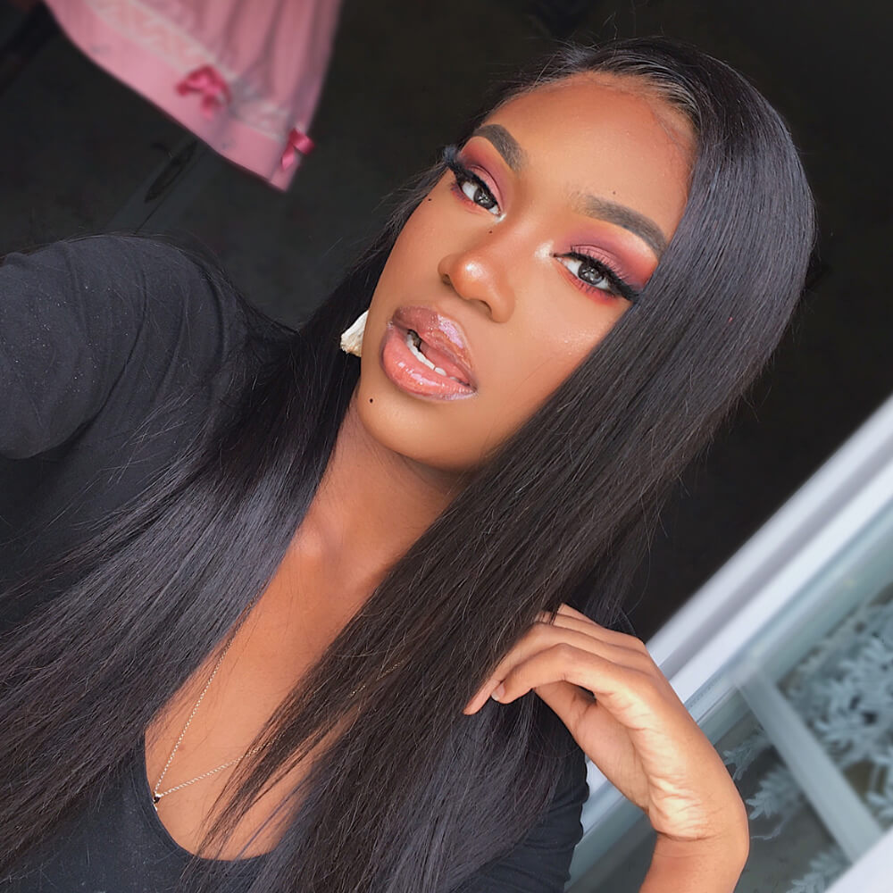 Msbeauty 2019 Spring New Fashion Full Lace Silky Straight Wig 180% Density - MSBEAUTY HAIR