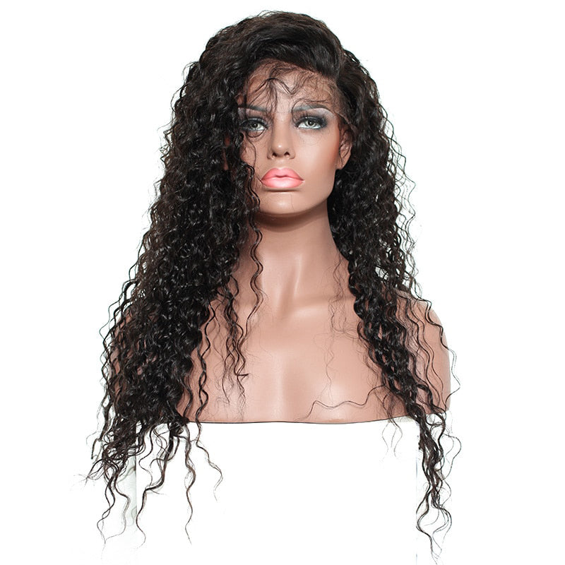 Msbeauty Brazilian Virgin Human Hair 360 Lace Frontal Human Hair Curly Wigs - MSBEAUTY HAIR