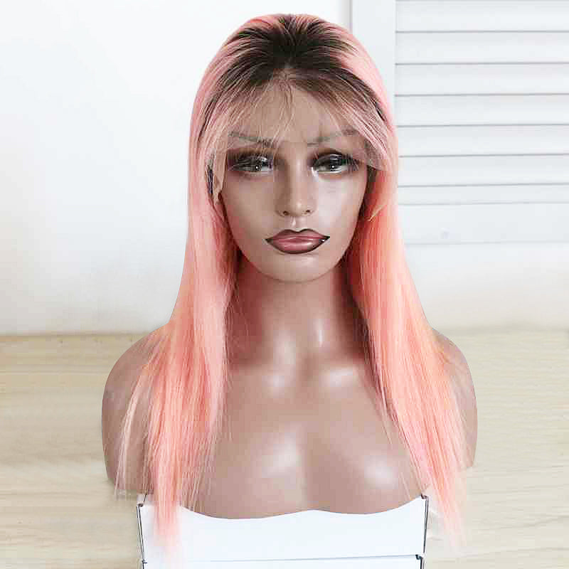 2019 Spring Colored Lace Front Straight Unicorn Color Human Hair Wigs For Woman - MSBEAUTY HAIR