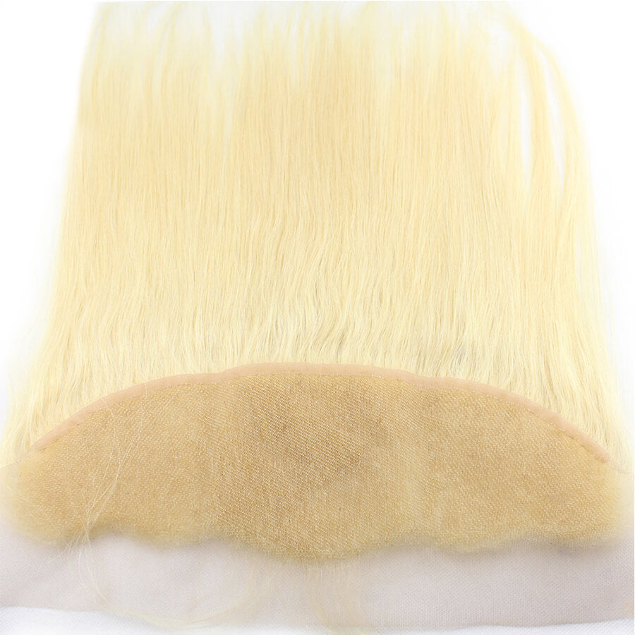 Msbeauty Straight 10A Blonde Human Hair Bundles 3 Pcs With Lace Frontal Closyre Straight Hair Weave - MSBEAUTY HAIR