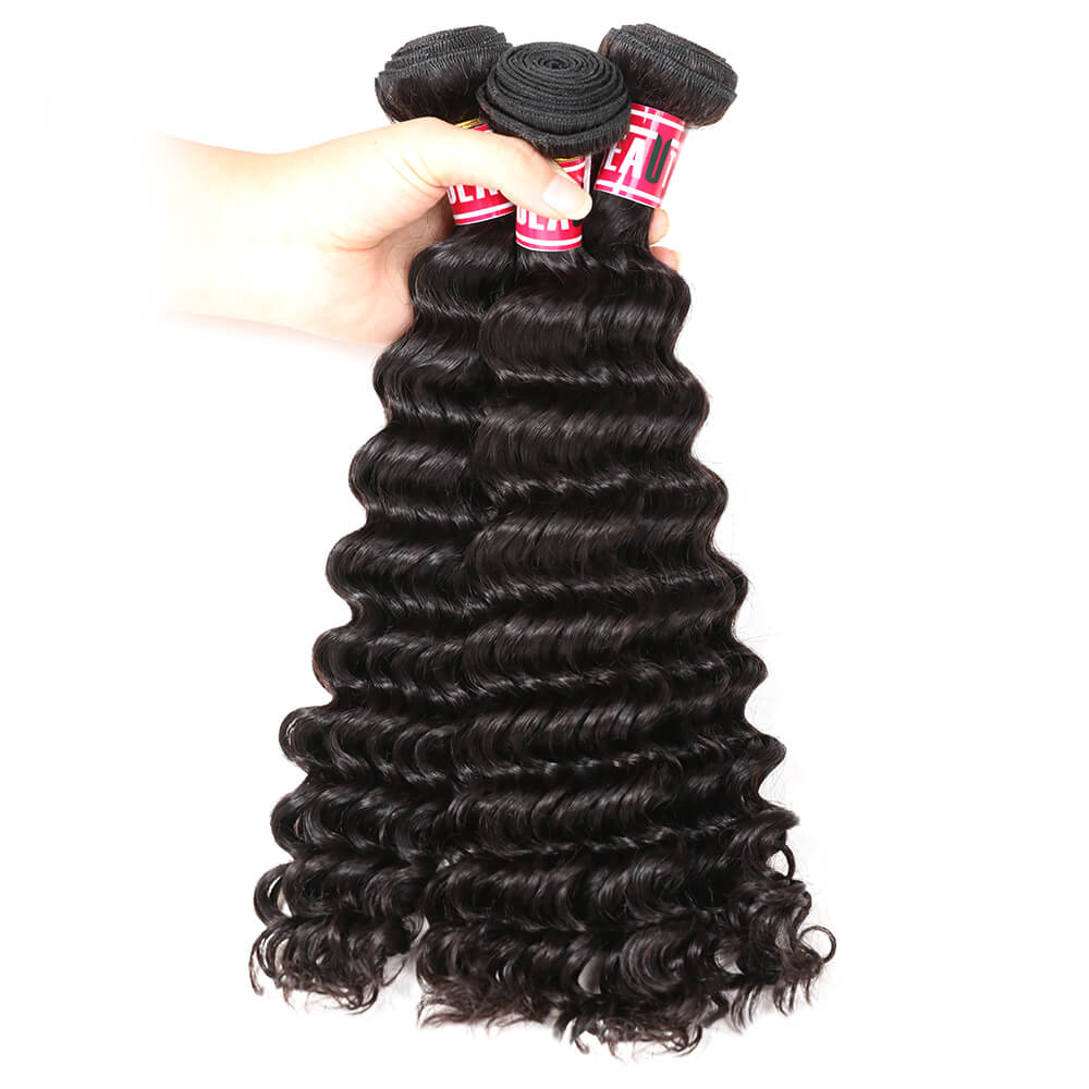 Msbeauty Best Seller Brazilian Deep Wave Vigrin Remy Human Hair 4 Bundles Deal Curly Hair Sale - MSBEAUTY HAIR