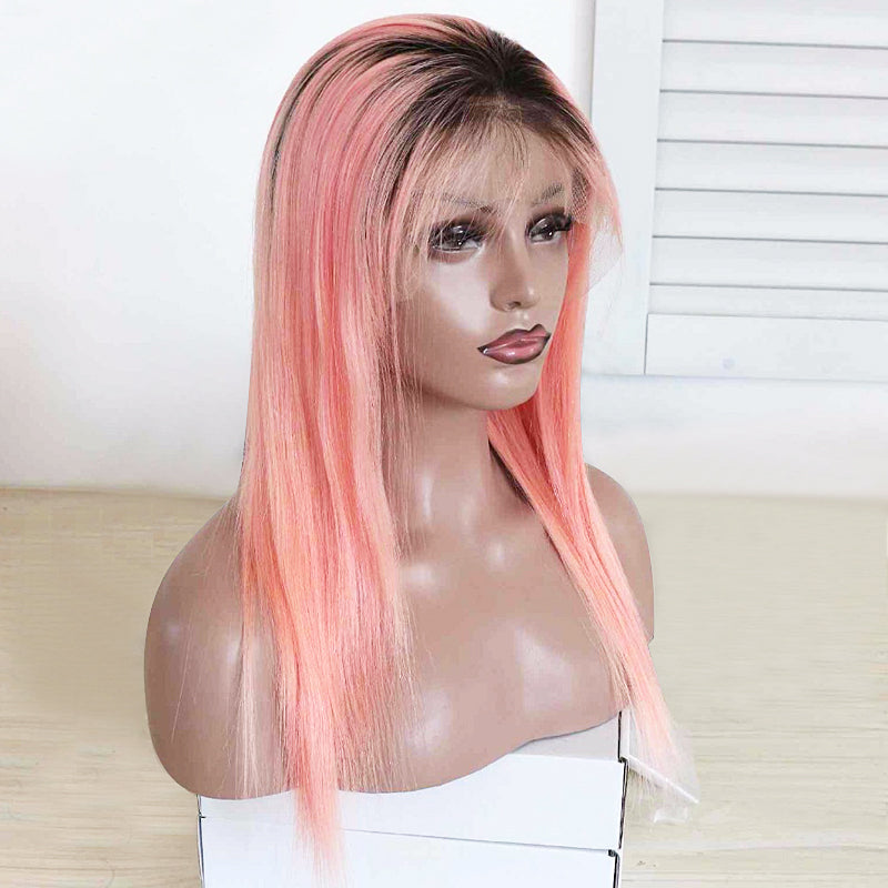 2019 Spring Colored Lace Front Straight Unicorn Color Human Hair Wigs For Woman - MSBEAUTY HAIR
